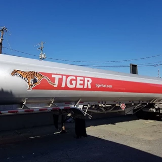 Custom Vehicle Logo and Lettering-Tiger Fuel-Charlottesville Va