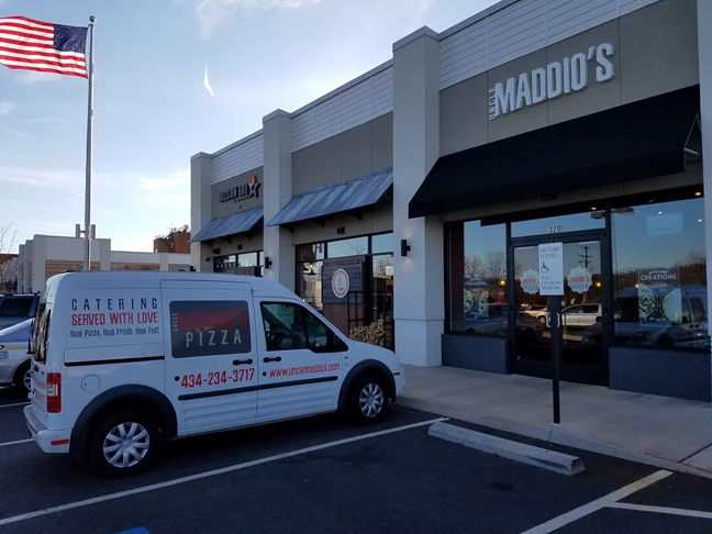 Custom Vehicle Graphics and Lettering-Uncle Maddios Pizza-Charlottesville Va